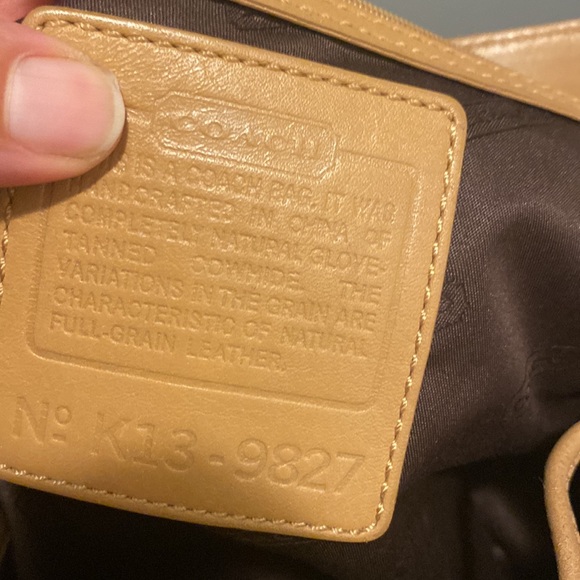 Vintage Coach Legacy West Hampton Tan Leather  Backpack 9827 Brown Women's - Picture 14 of 17